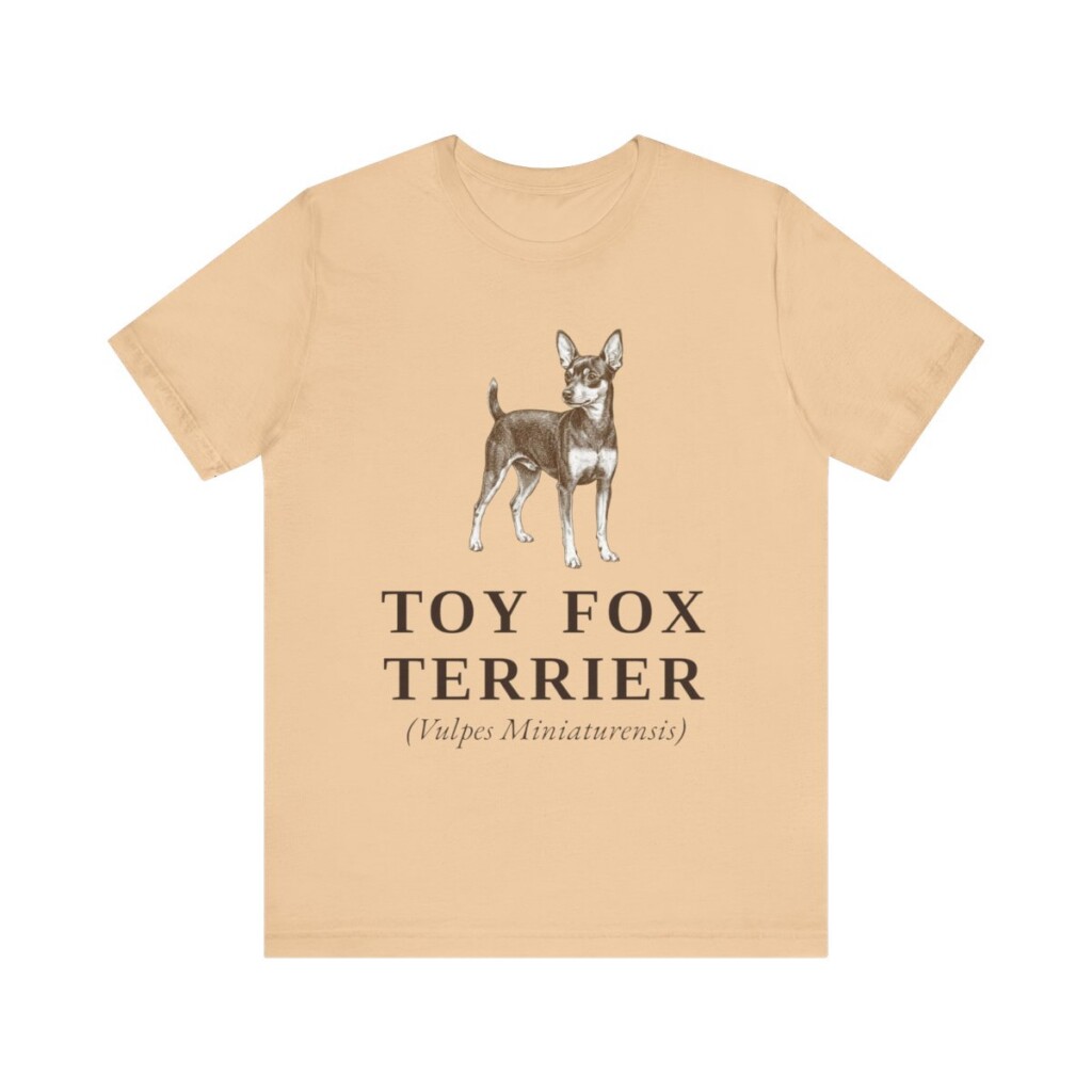Toy Fox Terrier Latin Shirt, Vintage Dog Sketch Tee, Dog Latin Gift