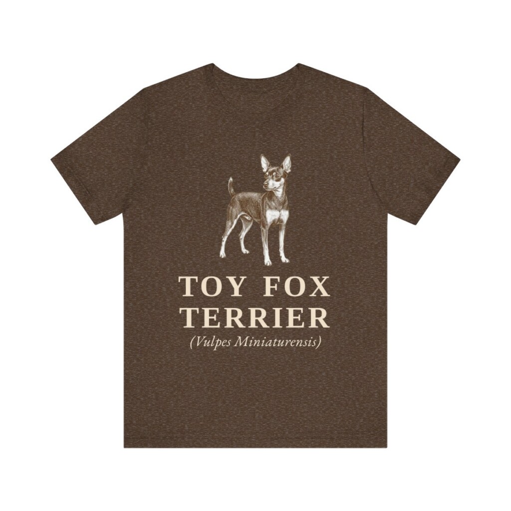 Toy Fox Terrier Latin Shirt, Vintage Dog Sketch Tee, Dog Latin Gift
