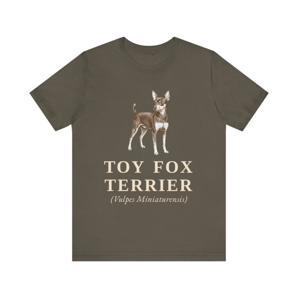 Toy Fox Terrier Latin Shirt, Vintage Dog Sketch Tee, Dog Latin Gift