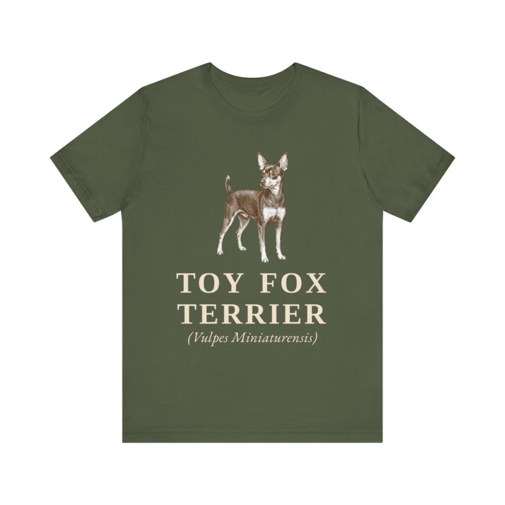 Toy Fox Terrier Latin Shirt, Vintage Dog Sketch Tee, Dog Latin Gift