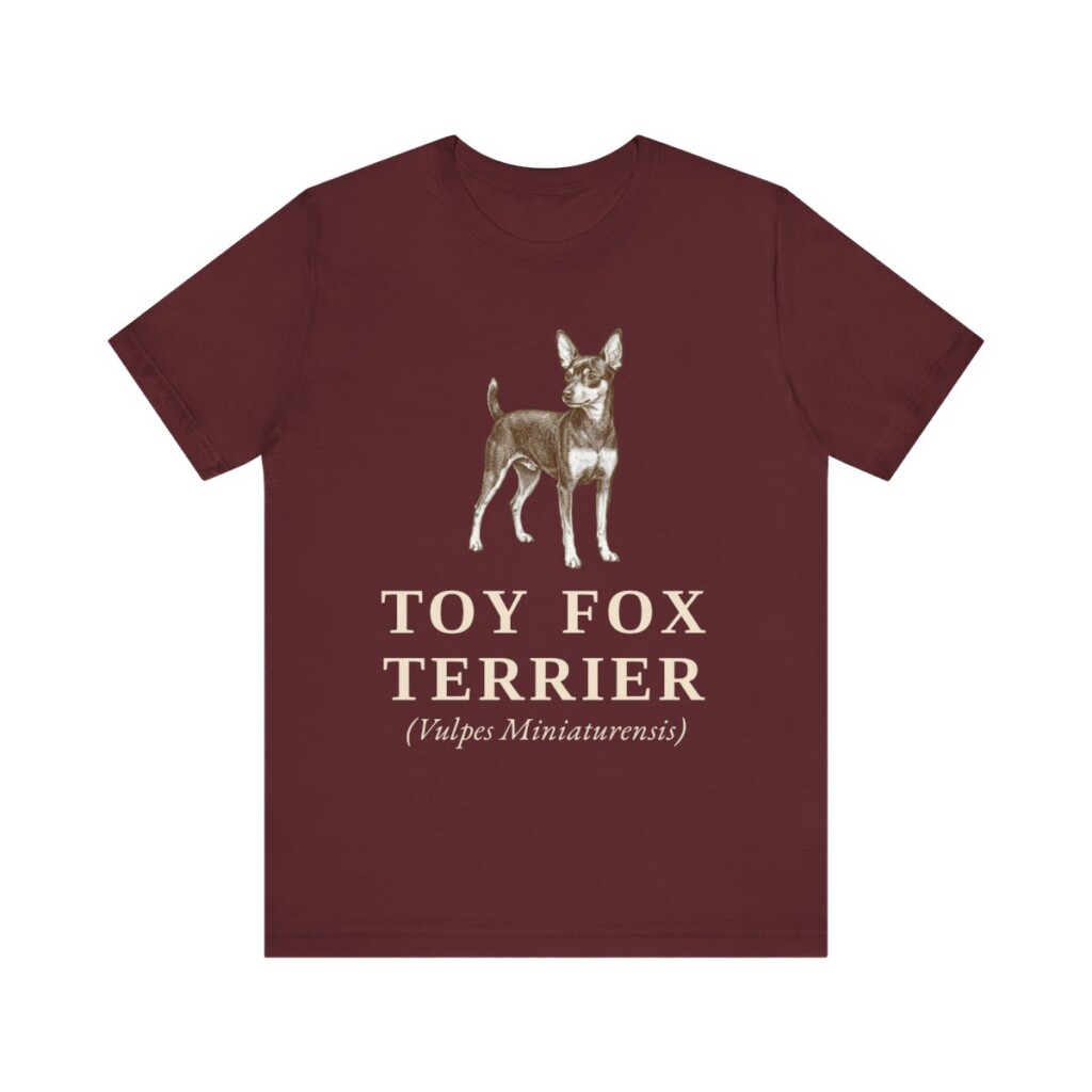 Toy Fox Terrier Latin Shirt, Vintage Dog Sketch Tee, Dog Latin Gift
