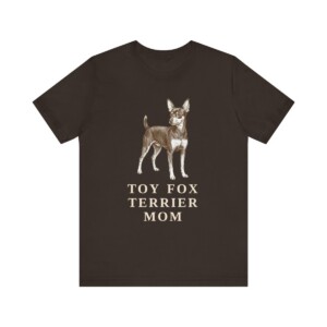 Toy Fox Terrier Mom Shirt, Vintage Dog Sketch Tee, Dog Mom Gift