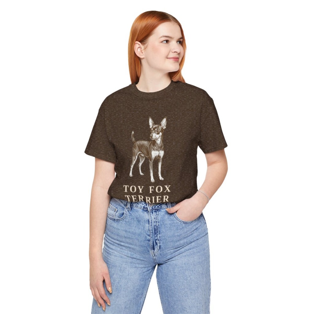 Toy Fox Terrier Mom Shirt, Vintage Dog Sketch Tee, Dog Mom Gift