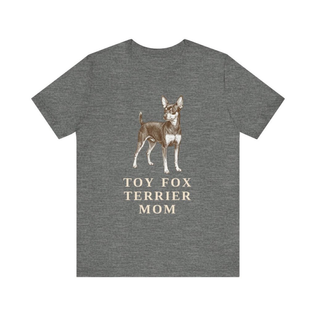 Toy Fox Terrier Mom Shirt, Vintage Dog Sketch Tee, Dog Mom Gift