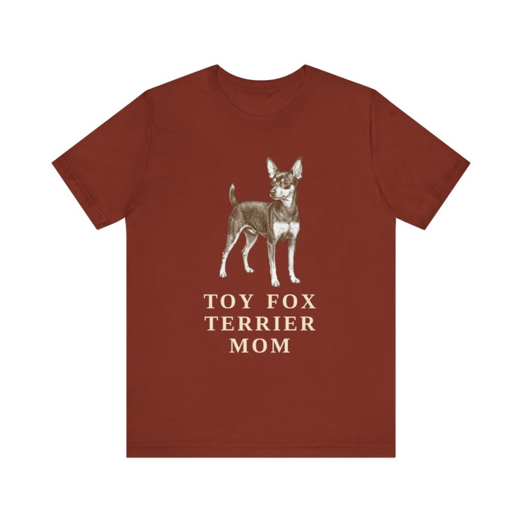Toy Fox Terrier Mom Shirt, Vintage Dog Sketch Tee, Dog Mom Gift