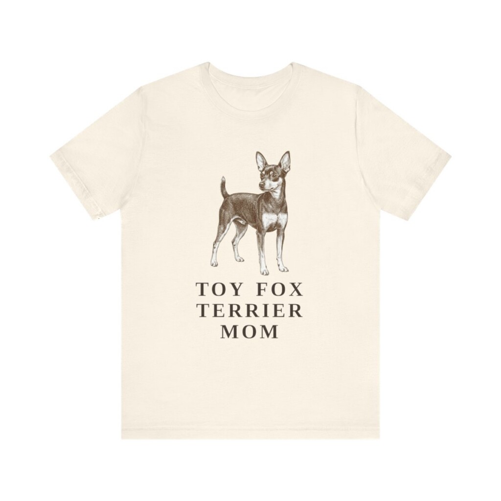 Toy Fox Terrier Mom Shirt, Vintage Dog Sketch Tee, Dog Mom Gift