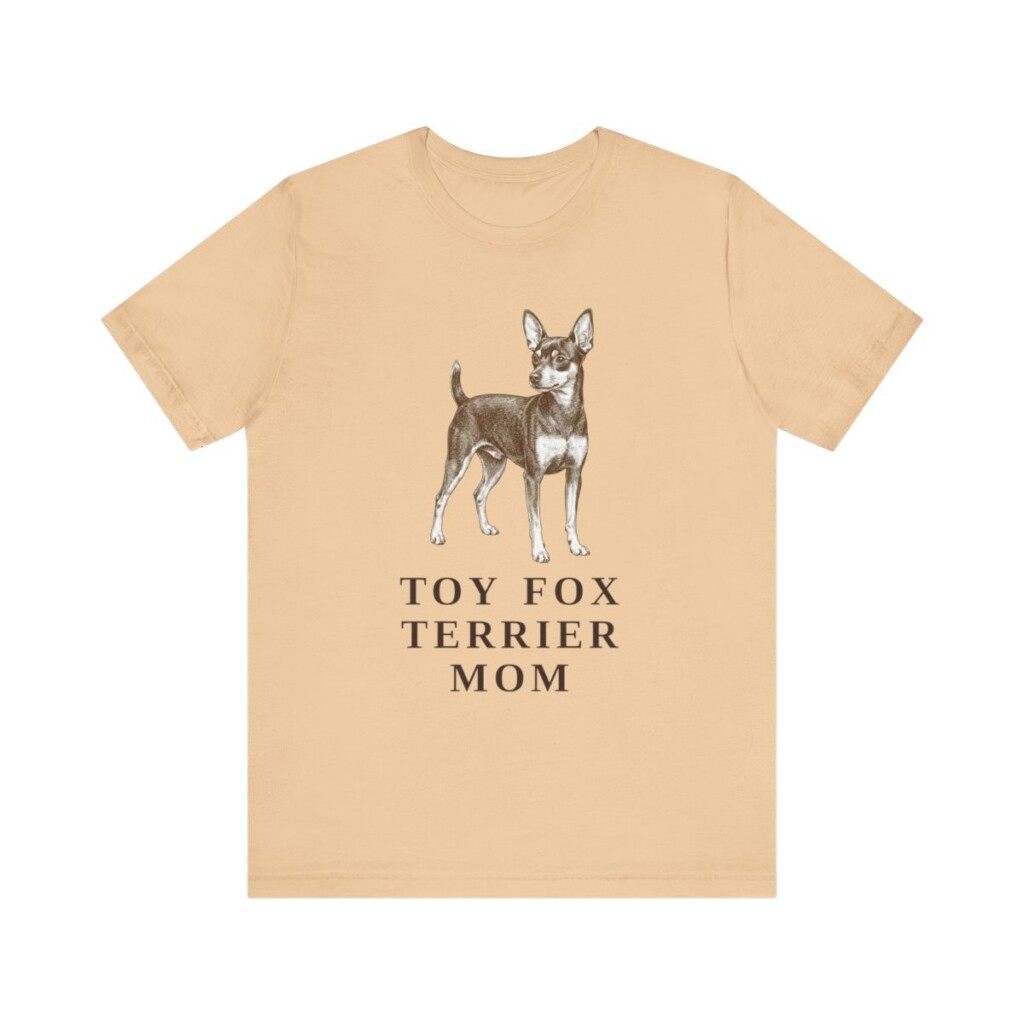 Toy Fox Terrier Mom Shirt, Vintage Dog Sketch Tee, Dog Mom Gift