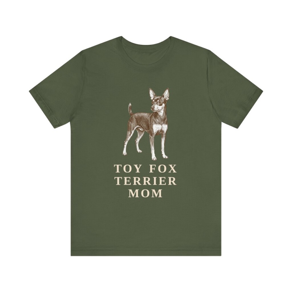 Toy Fox Terrier Mom Shirt, Vintage Dog Sketch Tee, Dog Mom Gift
