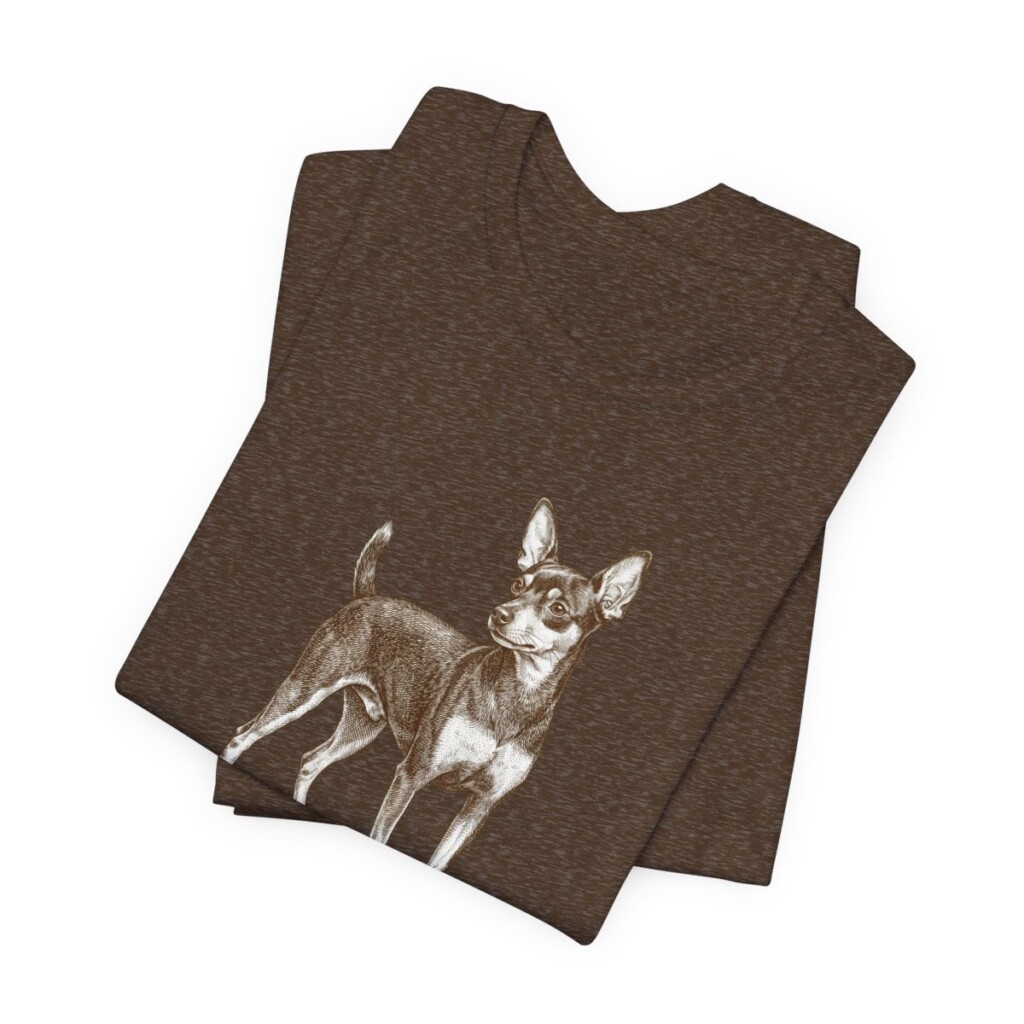 Toy Fox Terrier Shirt, Vintage Dog Sketch Tee, Dog Lover Gift