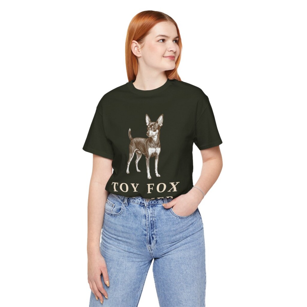 Toy Fox Terrier Shirt, Vintage Dog Sketch Tee, Dog Lover Gift