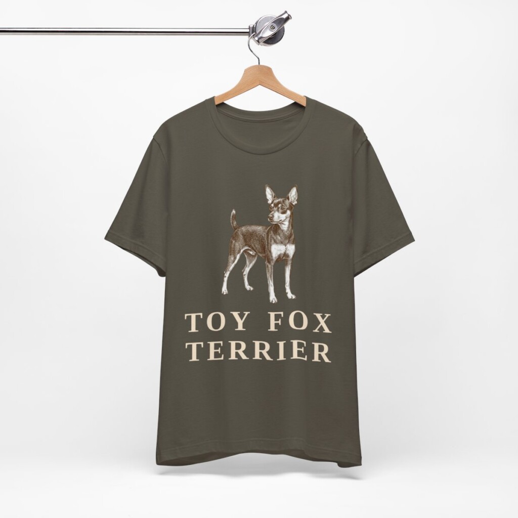 Toy Fox Terrier Shirt, Vintage Dog Sketch Tee, Dog Lover Gift