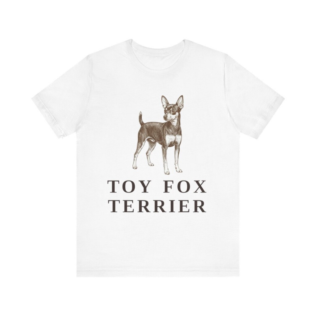 Toy Fox Terrier Shirt, Vintage Dog Sketch Tee, Dog Lover Gift