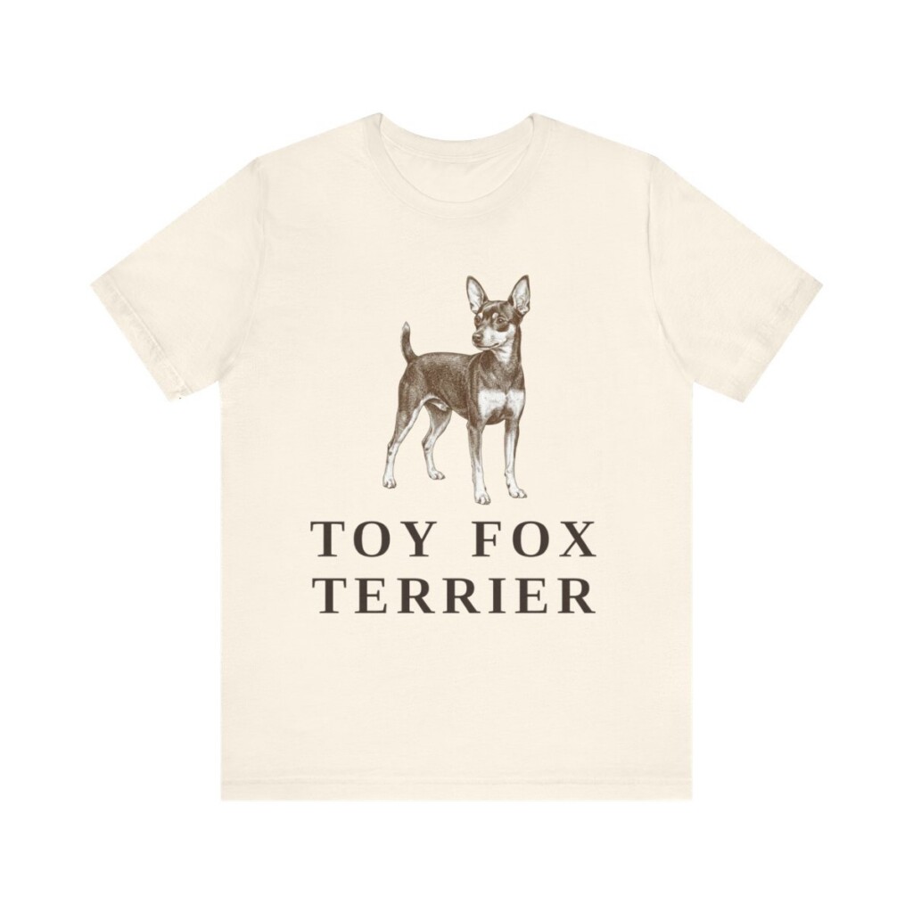 Toy Fox Terrier Shirt, Vintage Dog Sketch Tee, Dog Lover Gift
