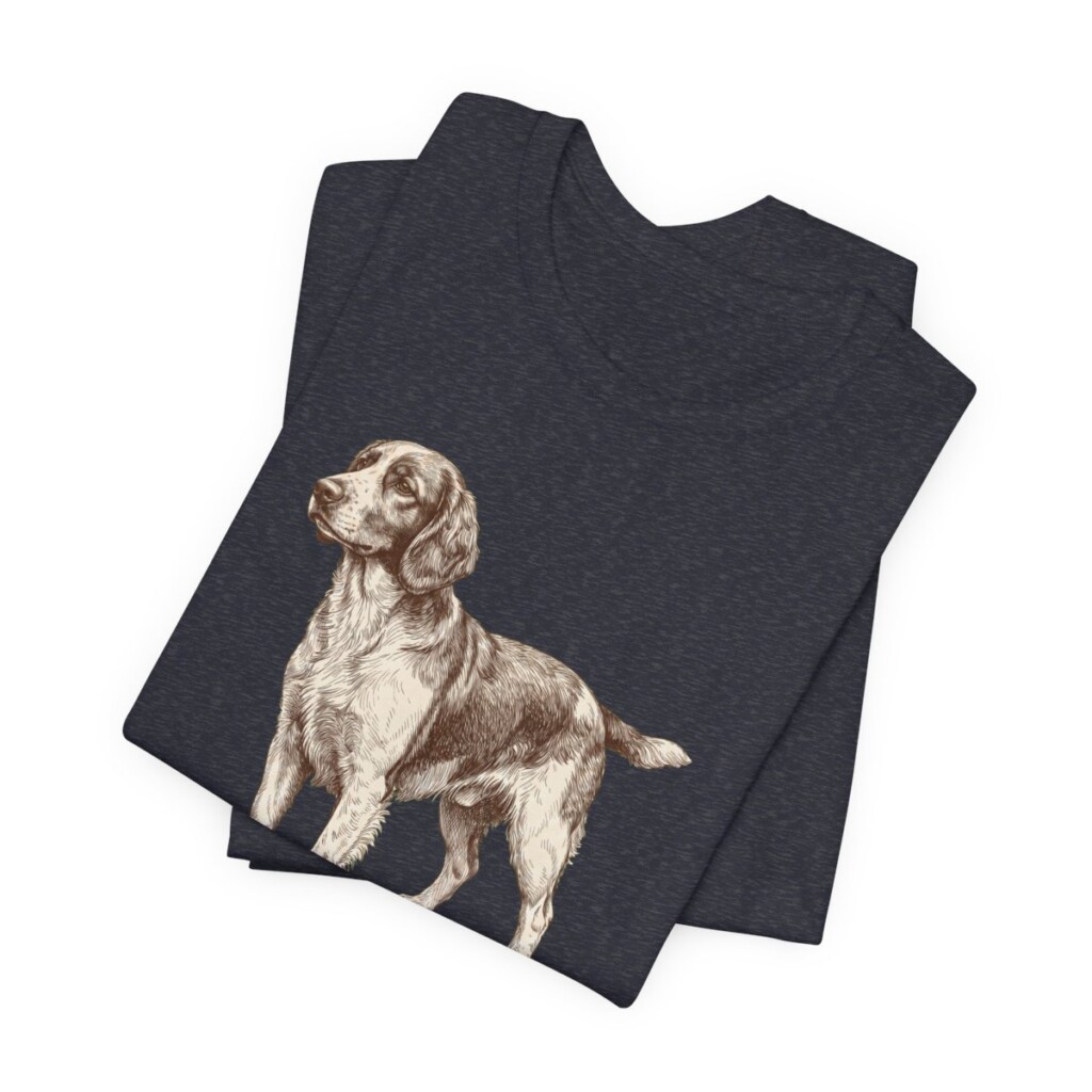 Welsh Springer Spaniel Dad Shirt, Vintage Dog Sketch Tee, Dog Dad Gift