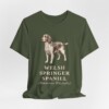 Welsh Springer Spaniel Latin Shirt, Vintage Dog Sketch Tee, Dog Latin Gift