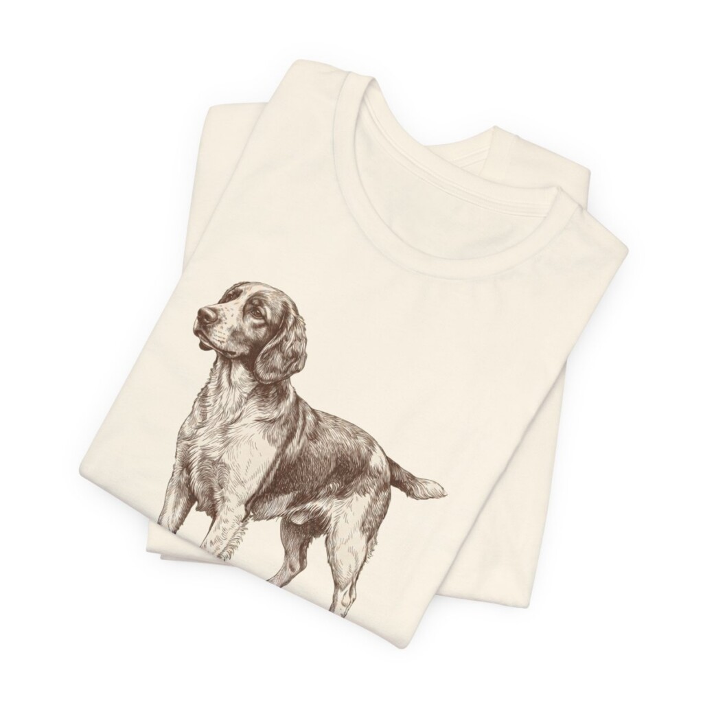 Welsh Springer Spaniel Mom Shirt, Vintage Dog Sketch Tee, Dog Mom Gift