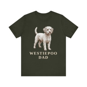 Westiepoo Dad Shirt, Vintage Dog Sketch Tee, Dog Dad Gift