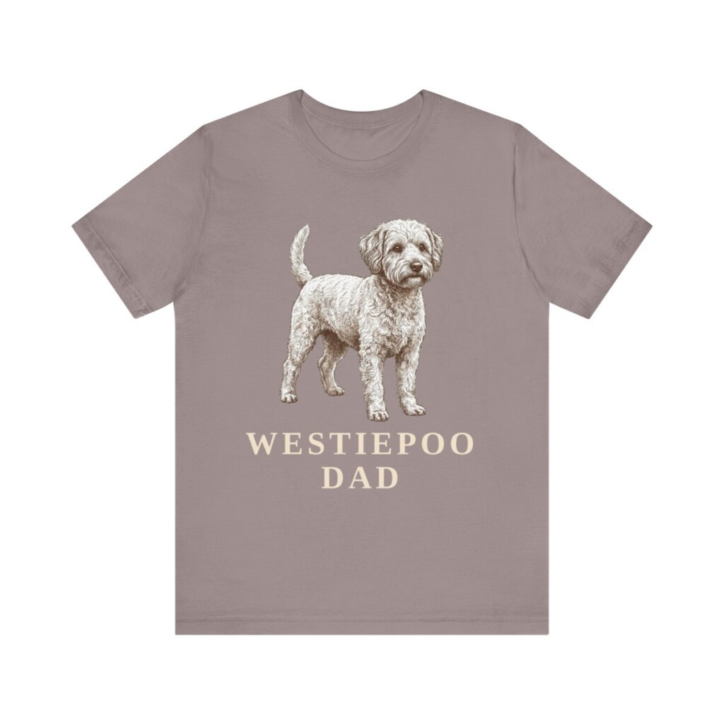 Westiepoo Dad Shirt, Vintage Dog Sketch Tee, Dog Dad Gift