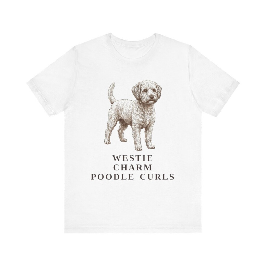 Westiepoo Humor Shirt, Vintage Dog Sketch Tee, Dog Humor Gift