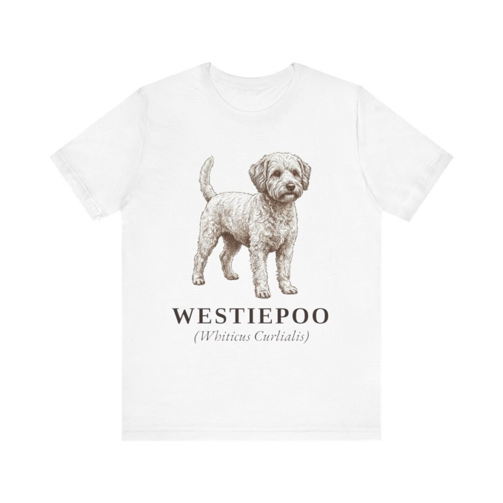 Westiepoo Latin Shirt, Vintage Dog Sketch Tee, Dog Latin Gift