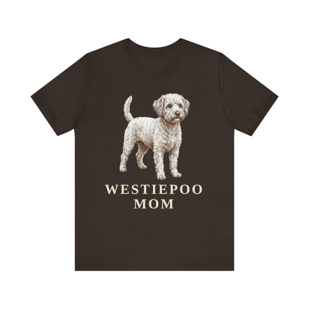 Westiepoo Mom Shirt, Vintage Dog Sketch Tee, Dog Mom Gift