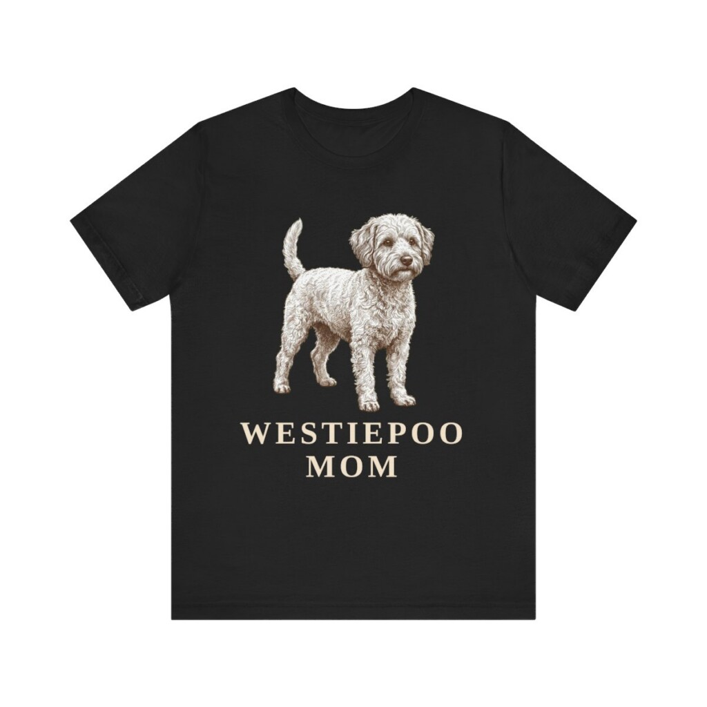 Westiepoo Mom Shirt, Vintage Dog Sketch Tee, Dog Mom Gift