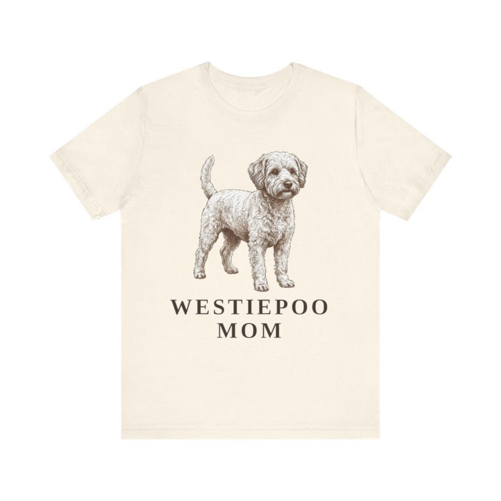 Westiepoo Mom Shirt, Vintage Dog Sketch Tee, Dog Mom Gift