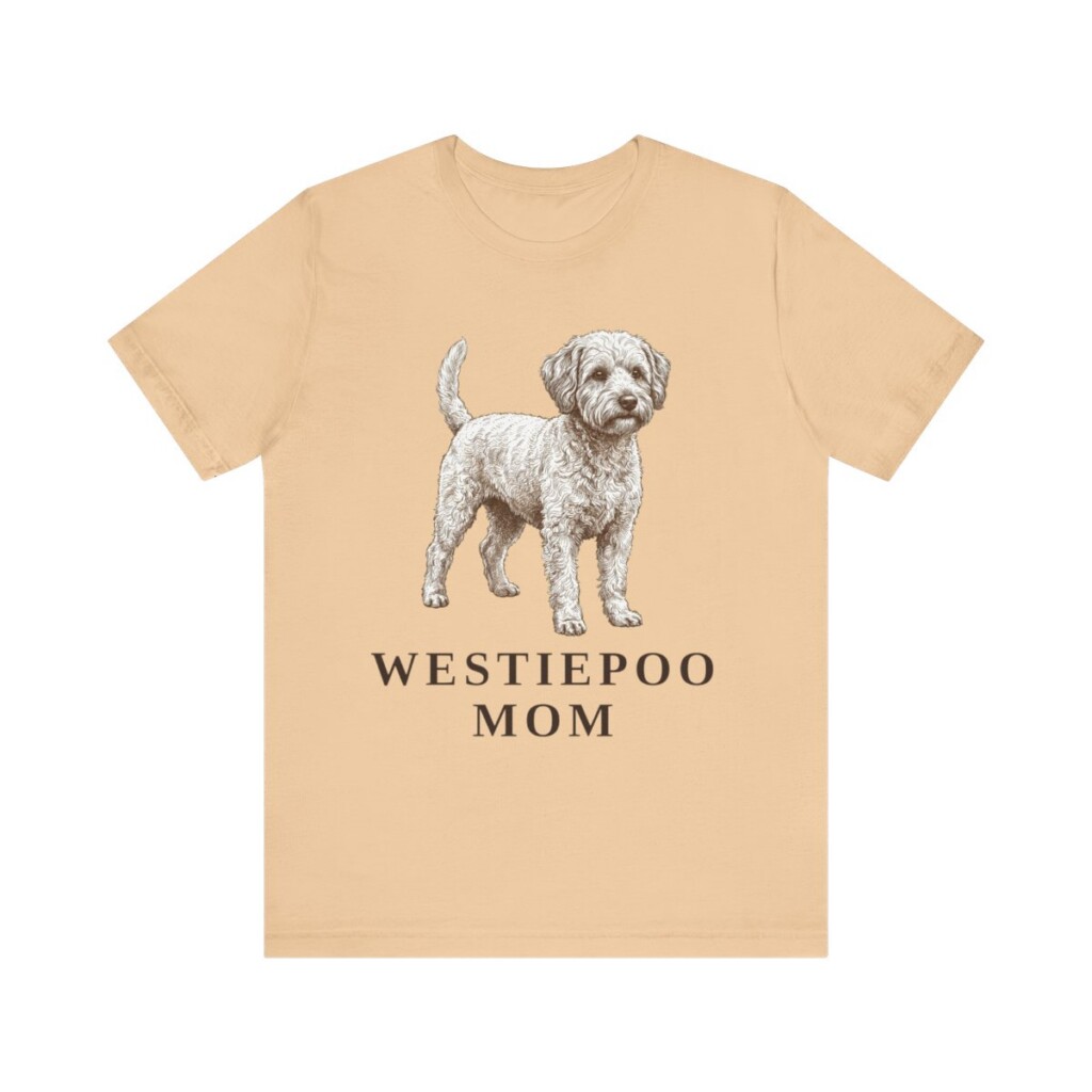 Westiepoo Mom Shirt, Vintage Dog Sketch Tee, Dog Mom Gift