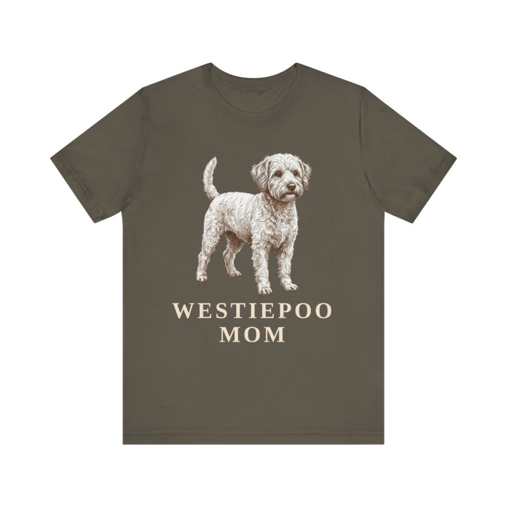 Westiepoo Mom Shirt, Vintage Dog Sketch Tee, Dog Mom Gift