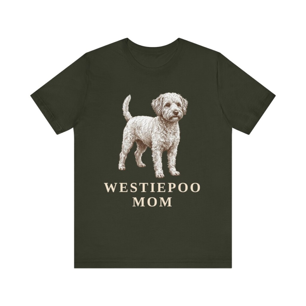 Westiepoo Mom Shirt, Vintage Dog Sketch Tee, Dog Mom Gift