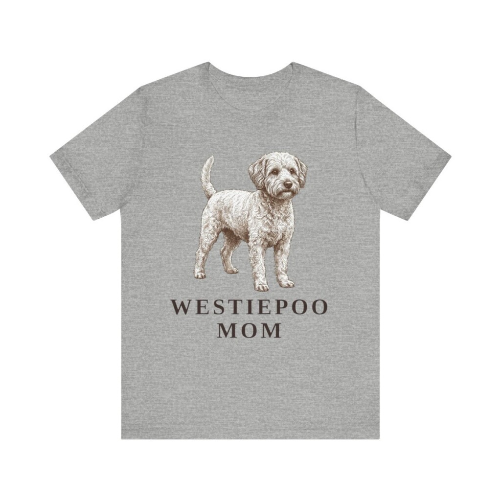 Westiepoo Mom Shirt, Vintage Dog Sketch Tee, Dog Mom Gift