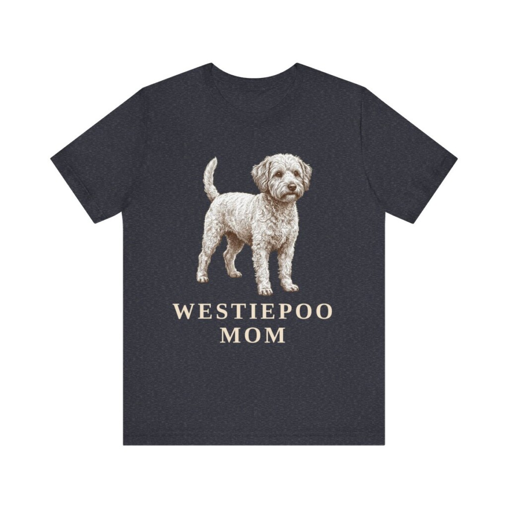 Westiepoo Mom Shirt, Vintage Dog Sketch Tee, Dog Mom Gift