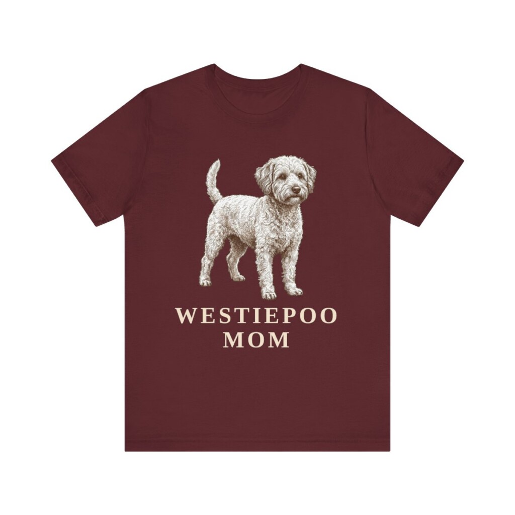 Westiepoo Mom Shirt, Vintage Dog Sketch Tee, Dog Mom Gift