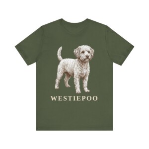 Westiepoo Shirt, Vintage Dog Sketch Tee, Dog Lover Gift