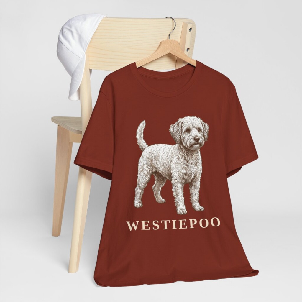 Westiepoo Shirt, Vintage Dog Sketch Tee, Dog Lover Gift