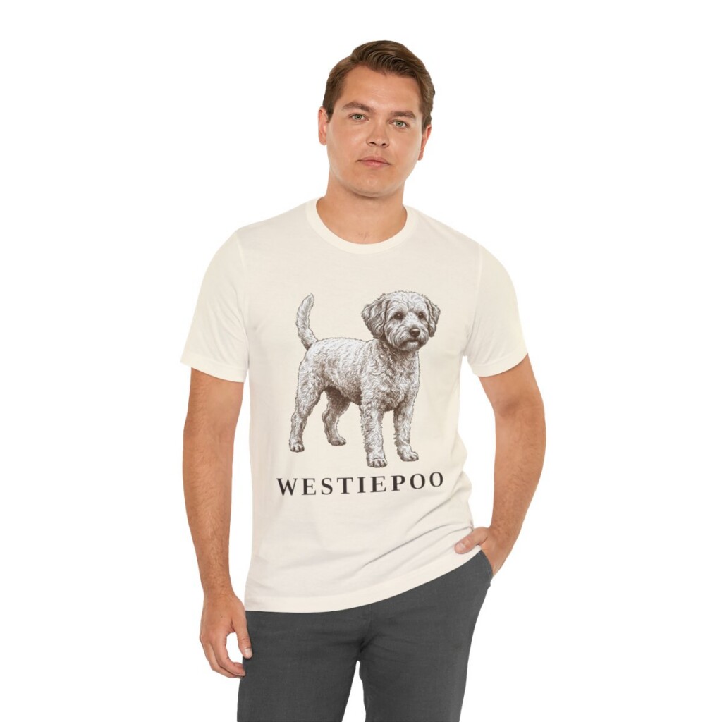 Westiepoo Shirt, Vintage Dog Sketch Tee, Dog Lover Gift