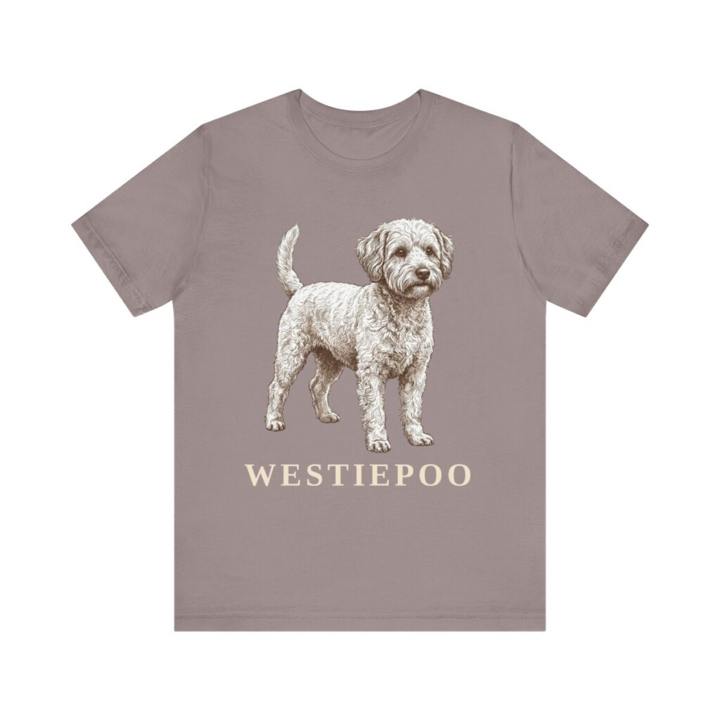 Westiepoo Shirt, Vintage Dog Sketch Tee, Dog Lover Gift