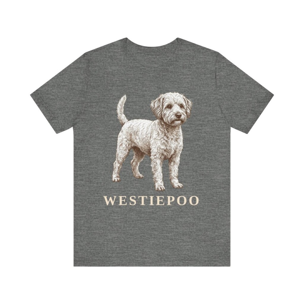 Westiepoo Shirt, Vintage Dog Sketch Tee, Dog Lover Gift