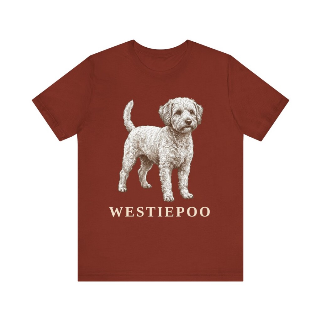 Westiepoo Shirt, Vintage Dog Sketch Tee, Dog Lover Gift