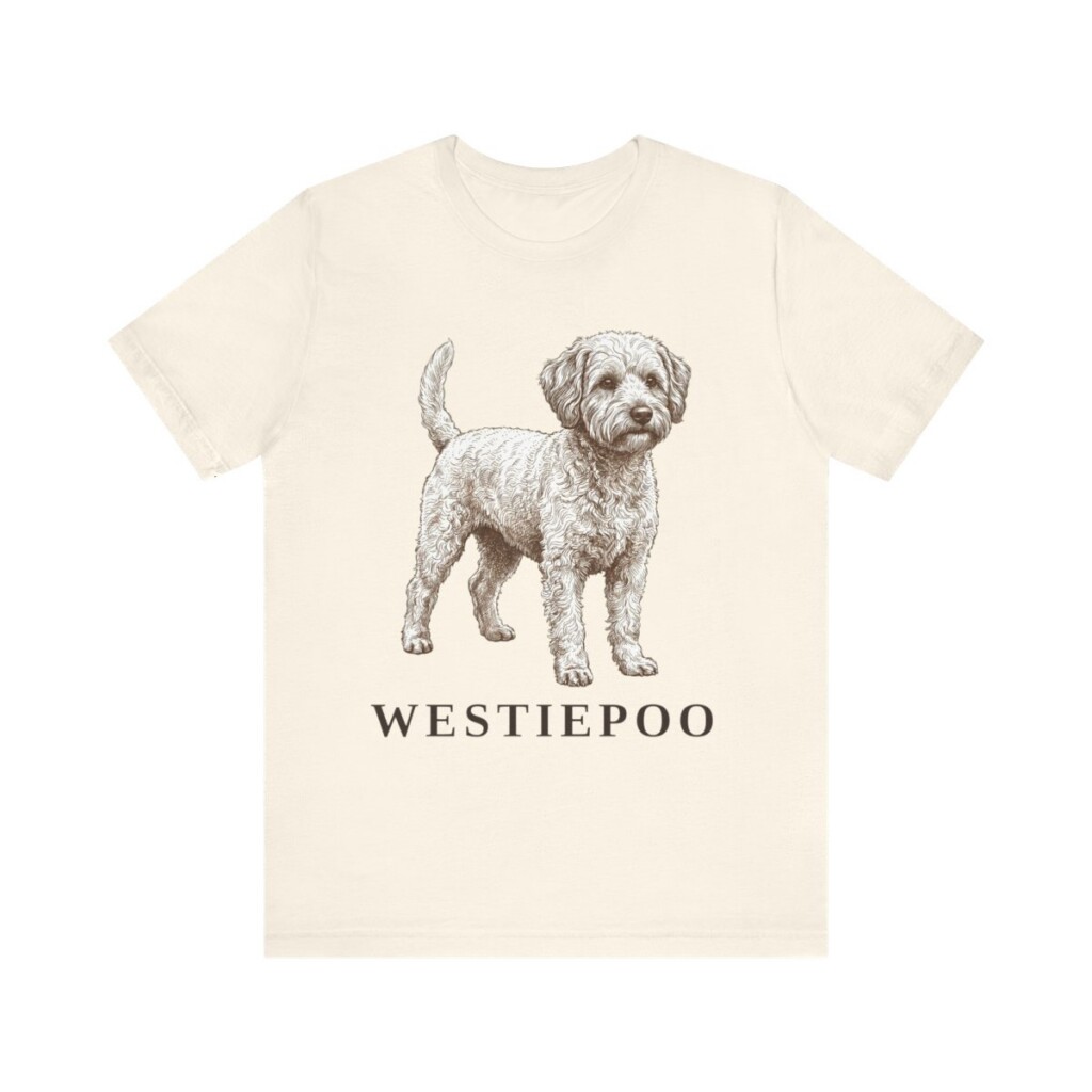 Westiepoo Shirt, Vintage Dog Sketch Tee, Dog Lover Gift