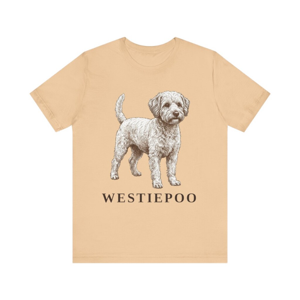 Westiepoo Shirt, Vintage Dog Sketch Tee, Dog Lover Gift