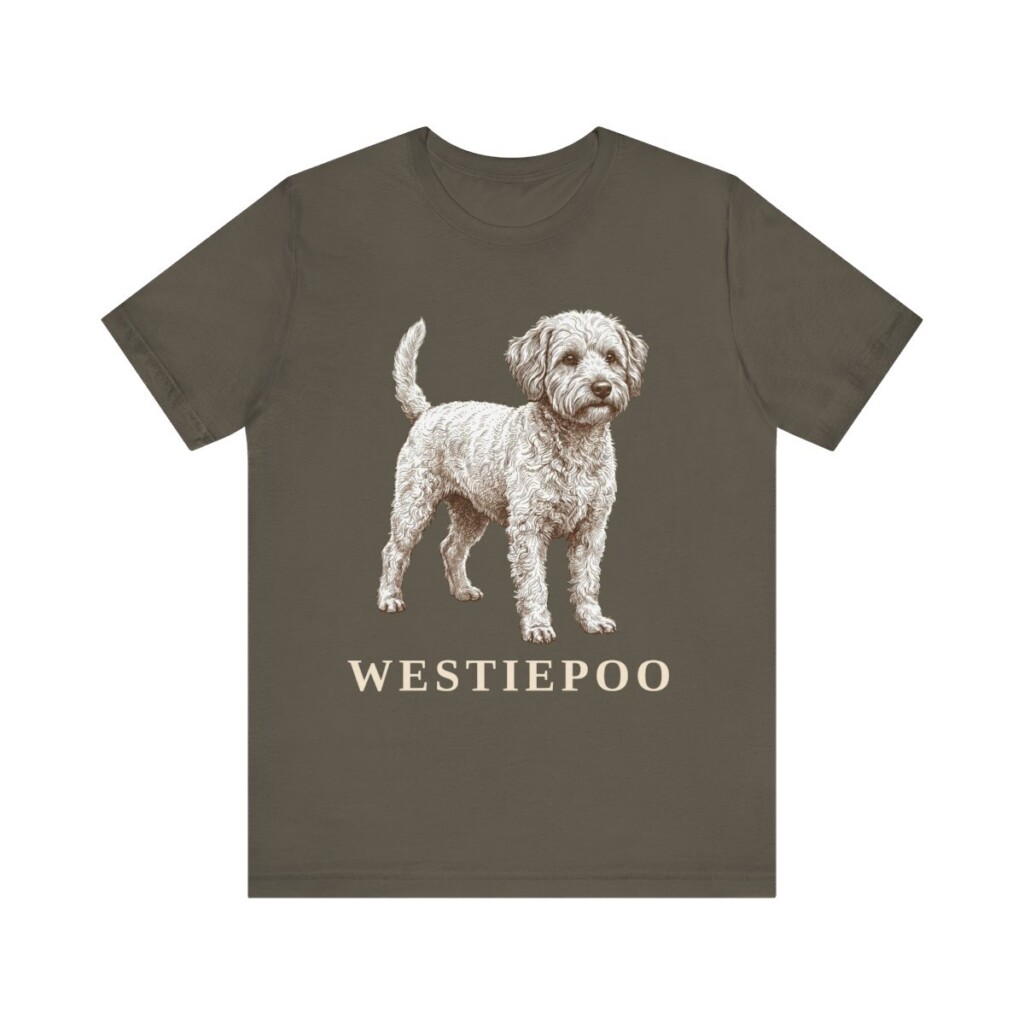 Westiepoo Shirt, Vintage Dog Sketch Tee, Dog Lover Gift