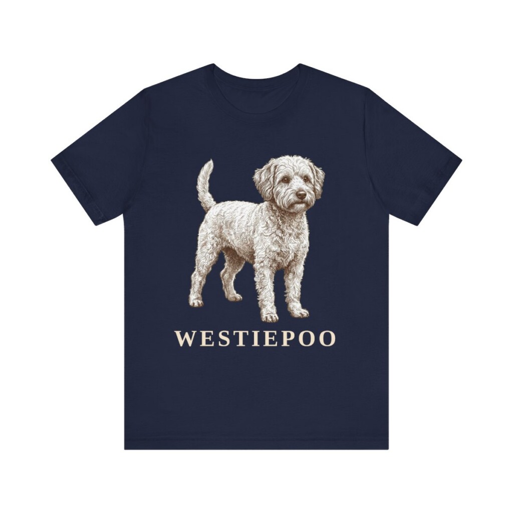 Westiepoo Shirt, Vintage Dog Sketch Tee, Dog Lover Gift