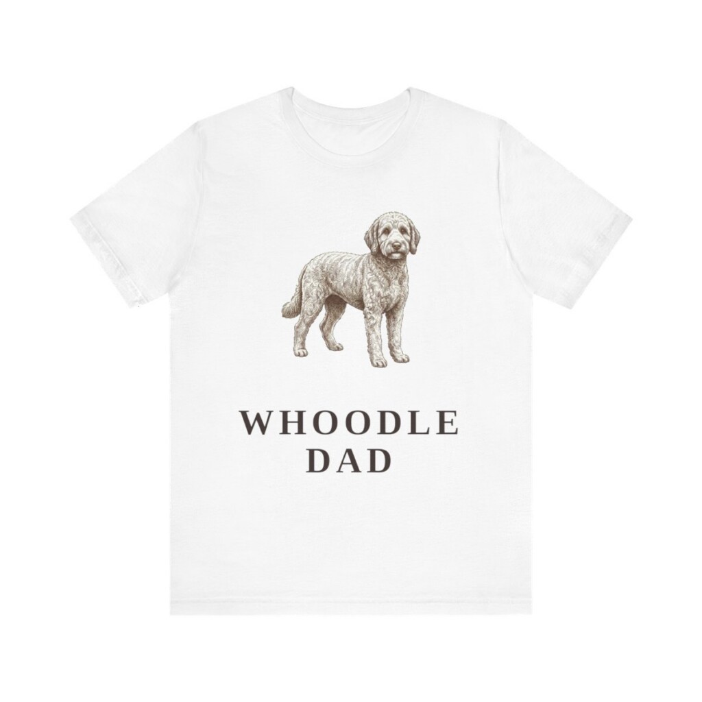 Whoodle Dad Shirt, Vintage Dog Sketch Tee, Dog Dad Gift