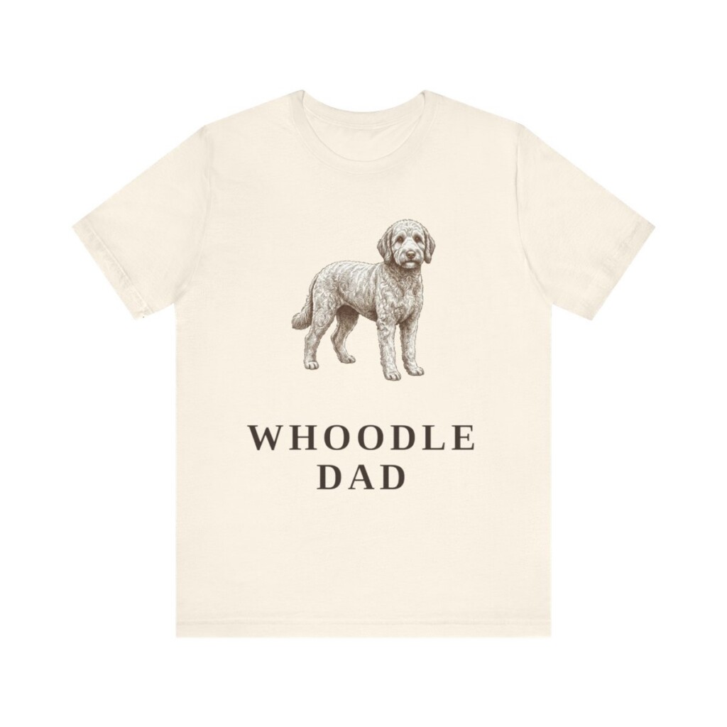 Whoodle Dad Shirt, Vintage Dog Sketch Tee, Dog Dad Gift