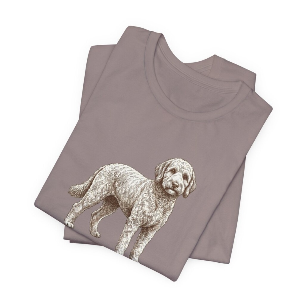 Whoodle Mom Shirt, Vintage Dog Sketch Tee, Dog Mom Gift