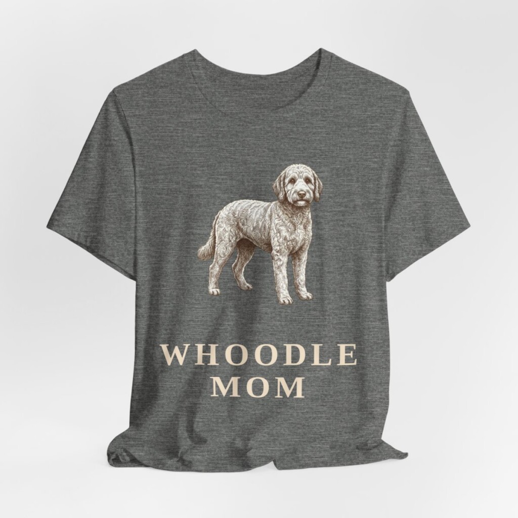 Whoodle Mom Shirt, Vintage Dog Sketch Tee, Dog Mom Gift