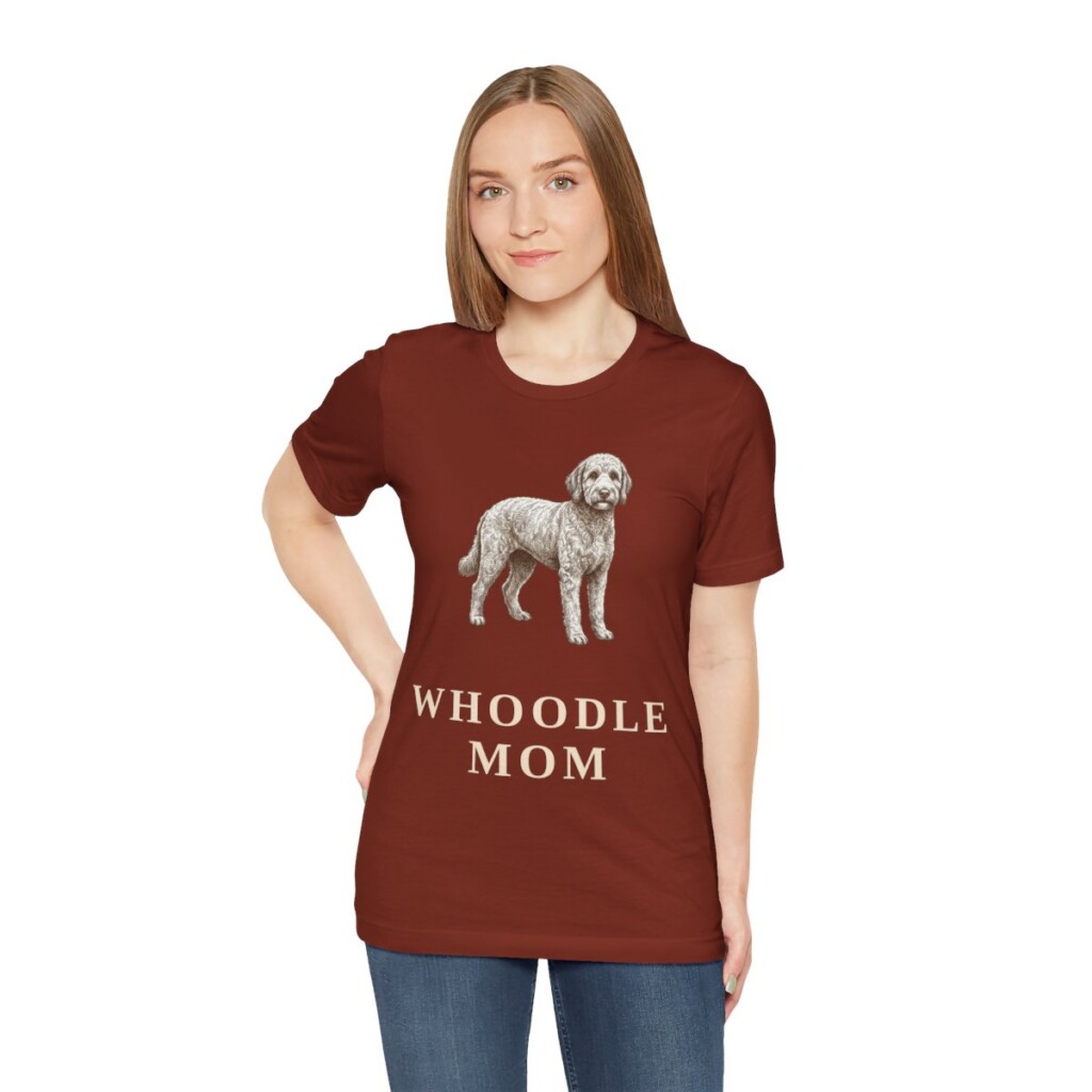 Whoodle Mom Shirt, Vintage Dog Sketch Tee, Dog Mom Gift
