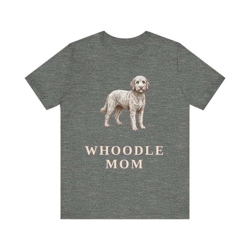 Whoodle Mom Shirt, Vintage Dog Sketch Tee, Dog Mom Gift