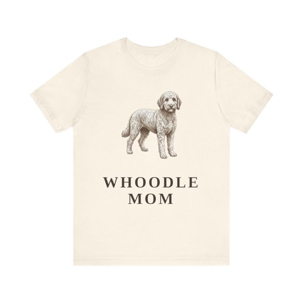 Whoodle Mom Shirt, Vintage Dog Sketch Tee, Dog Mom Gift